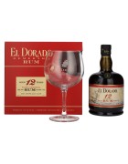 El Dorado 12 YO Finest Demerara Rum 40% Vol. 0,7ll u poklon kutiji sa čašom 1682