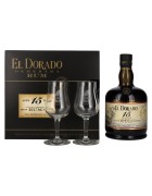 El Dorado 15 YO Finest Demerara Rum SPECIAL RESERVE 43% Vol. 0,7l u poklon kutiji s 2 čaše 1686