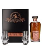 Signatory Vintage GLENGLASSAUGH 40 YO 40,9% Vol. 0,7l u drvenoj poklon kutiji s 2 čaše 2662