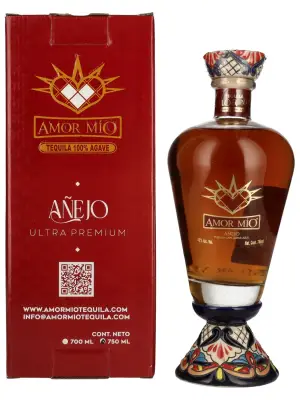 Amor Mío Tequila Añejo 100% Agave Azul 40% Vol. 0,7l u poklon kutiji