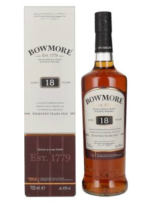 Bowmore 18 YO Islay Single Malt Scotch Whisky 43% Vol. 0,7l i u poklon kutiji