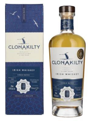Clonakilty SINGLE BATCH Double Oak Finish Irish Whiskey 43,6% Vol. 0,7l u poklon kutiji