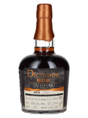 Dictador BEST OF 1975 ALTISIMO Colombian Rum Limited Release 45% Vol. 0,7l