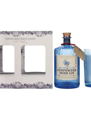 Drumshanbo Gunpowder Irish Gin 43% Vol. 0,7l u poklon kutiji sa čašom