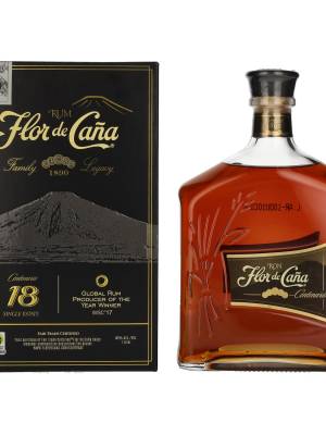 Flor de Caña Centenario 18 YO Slow Aged Single Estate Rum 40% Vol. 1l u poklon kutiji