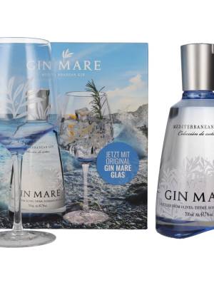 Gin Mare Mediterranean Gin 42,7% Vol. 0,7l u poklon kutiji sa čašom