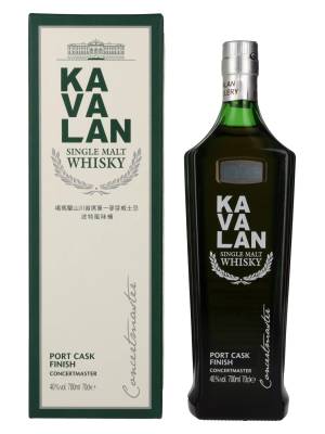 Kavalan CONCERTMASTER Port Cask Finish 40% Vol. 0,7l u poklon kutiji