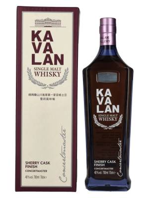 Kavalan CONCERTMASTER Sherry Cask Finish 40% Vol. 0,7l u poklon kutiji