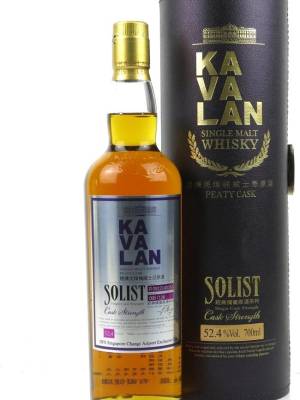 Kavalan SOLIST Peaty Cask 50,8% Vol. 0,7l u poklon kutiji