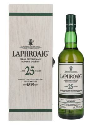Laphroaig 25 YO Islay Single Malt Scotch Whisky 2019 51,4% Vol. 0,7l u drvenoj poklon kutiji