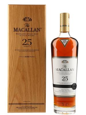 The Macallan 25 YO SHERRY OAK 2023 43% Vol. 0,7l u drvenoj poklon kutiji