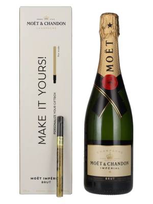 Moët & Chandon Champagne IMPÉRIAL Brut MAKE IT YOURS 12% Vol. 0,75l  u poklon kutiji sa zlatnim flomasterom