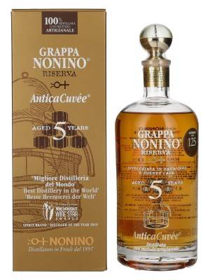Nonino Grappa Riserva Antica Cuvée 5 YO 43% Vol. 0,7l u poklon kutiji