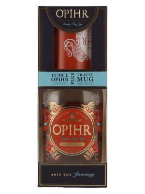 Opihr London Dry Gin EUROPEAN EDITION 43% Vol. 0,7l in Giftbox with Travel Mug