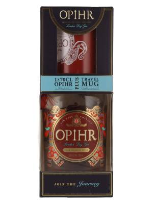 Opihr London Dry Gin FAR EAST EDITION 43% Vol. 0,7l in Giftbox with Travel Mug