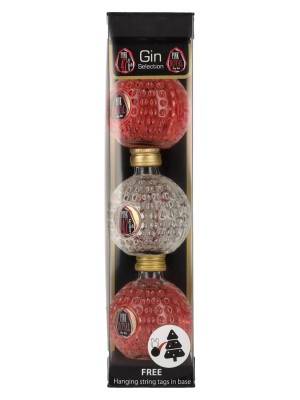 Pink Royal Dry Gin & Pink 47 London Dry Gin Christmas Baubles 42,3% Vol. 3x0,05l u poklon kutiji
