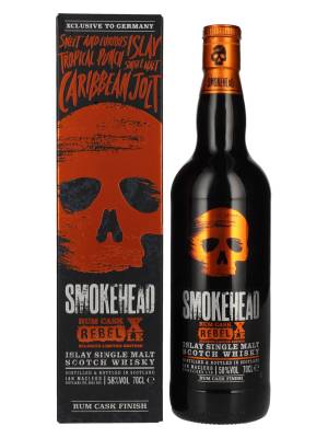 Smokehead RUM REBEL Rum Cask XLE Islay Single Malt 58% Vol. 0,7l u poklon kutiji
