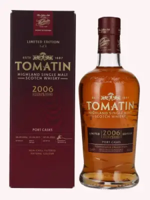 Tomatin 15 YO Portuguese Collection PORT CASKS 2006 46% Vol. 0,7l u poklon kutiji