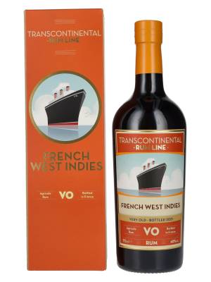 Transcontinental Rum Line FRENCH WEST INDIES VO Rum 2021 46% Vol. 0,7l u poklon kutiji