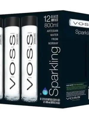 VOSS SPARKLING gazirana mineralna voda 12 x 800 ml