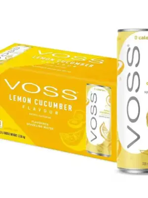 VOSS LEMON CUCUMBER gazirana voda u limenkama 10 x 330 ml