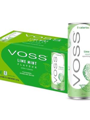 VOSS LIME MINT gazirana voda u limenkama 10 x 330 ml