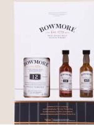 Bowmore 12 Years Old THE LEGENDARY N°1 VAULTS SET in Giftbox 40,2% Vol. 0,7l + 2x0,05l