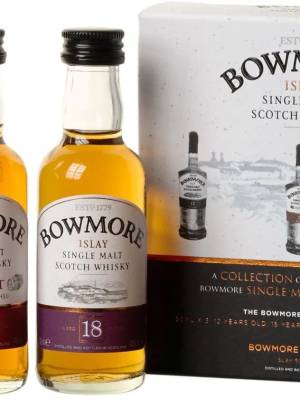 Bowmore Distillers Collection (12 YO, 15 YO, 18 YO) 42% Vol. 3x0,05l u poklon kutiji