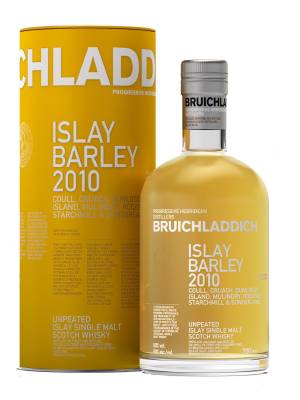 Bruichladdich ISLAY BARLEY Coull, Cruach, Dunlossit, Island and Mulindry 2010 50% Vol. 0,7l in Tinbox