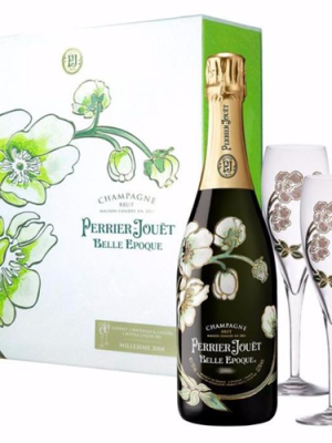 Perrier-Jouët Belle Epoque Champagne Brut 2012 12,5% Vol. 0,75l with 2 glasses