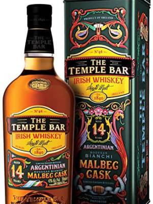 The Temple Bar 14 Years Old Single Malt Irish Whiskey Malbec Cask 43% Vol. 0,7l in Giftbox