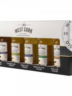 West Cork CASK COLLECTION Miniset 43% Vol. 5x0,05l in Giftbox