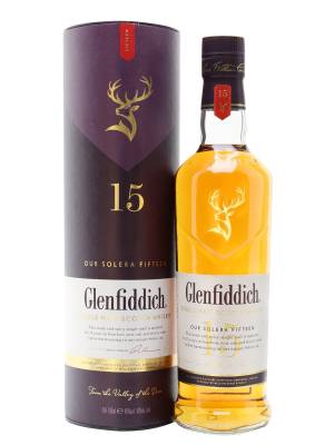 Glenfiddich 15 Years Old OUR SOLERA FIFTEEN Single Malt Scotch Whisky 40% Vol. 0,7l in Giftbox