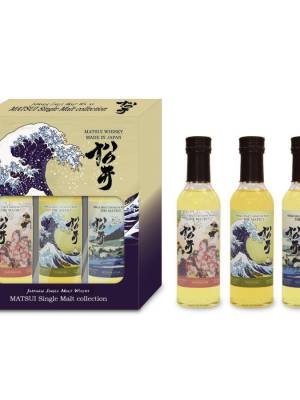 Matsui Whisky THE MATSUI Single Malt Japanese Whisky Set 48% Vol. 3x0,2l in Giftbox