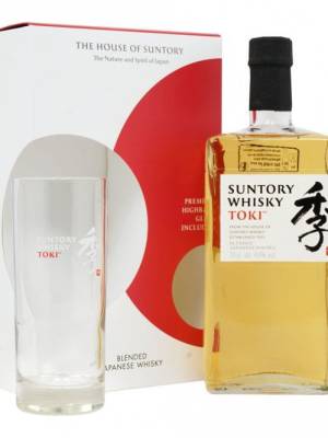 Suntory TOKI Blended Japanese Whisky 43% Vol. 0,7l in Giftbox with Highball glass