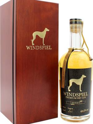 Windspiel Premium Dry Gin Reserve 49,3% Vol. 0,5l in wooden case