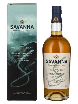 Savanna 5 YO Traditionnel Reunion Island Rum 43% Vol. 0,7l u poklon kutiji