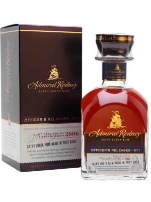 Admiral Rodney OFFICER'S RELEASES - N°2 Saint Lucia Rum IRISH WHISKEY CASK FINISH 2009 45% Vol. 0,7l u poklon kutiji