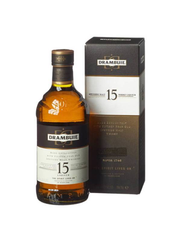 Drambuie 15 YO Speyside Malt Liqueur 43% Vol. 0,5l  u poklon kutiji 1413