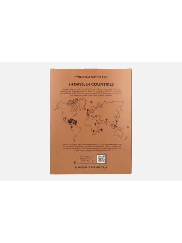 24 DAYS OF RUM AND SPIRIT DRINK The Original Tasting Box 41% Vol. 24x0,02l u poklon kutiji s 2 čaše za kušanje 2877