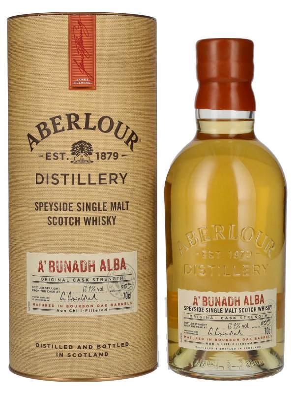 Aberlour A'BUNADH ALBA Original Cask Strength Batch No. 007 58,9% Vol. 0,7l u poklon kutiji 1813