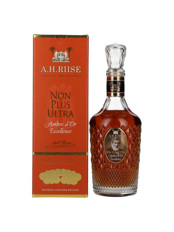 A.H. Riise NON PLUS ULTRA Ambre d'Or 42% Vol. 0,7l u poklon kutiji 1888