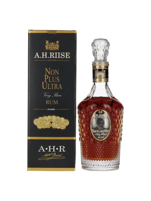 A.H. Riise NON PLUS ULTRA Very Rare Rum  42% Vol. 0,7l u poklon kutiji 1890