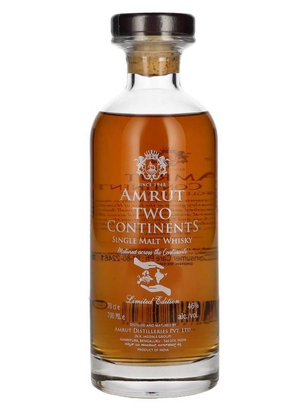 Amrut TWO CONTINENTS Batch No. 4 India Single Malt Whisky 46% Vol. 0,7l 2750