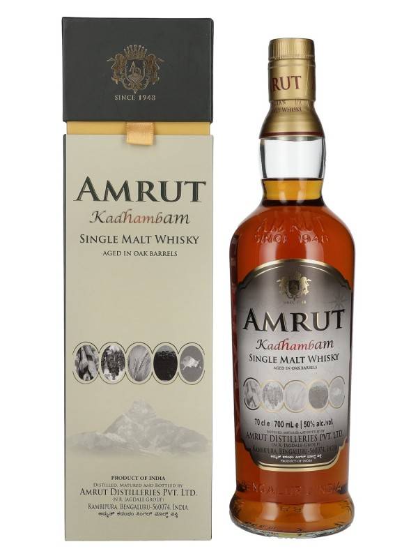 Amrut KADHAMBAM Single Malt Whisky 50% Vol. 0,7l u poklon kutiji 2752
