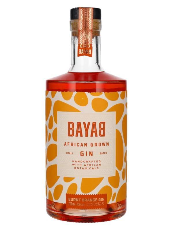 BAYAB African Grown BURNT ORANGE Small Batch Gin 43% Vol. 0,7l 2556