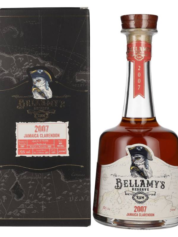 Bellamy's Reserve Rum Jamaica Clarendon 2007 52% Vol. 0,7l u poklon kutiji 1947