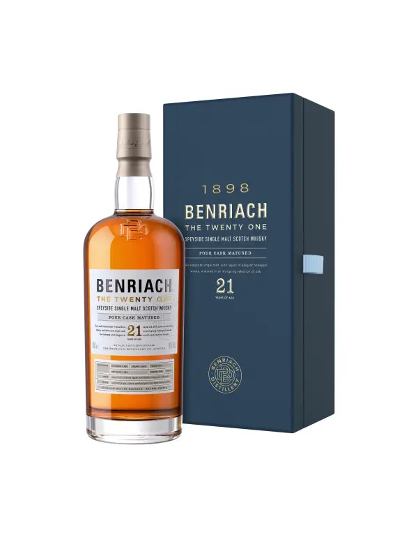 The BenRiach 21 YO Four-Cask Maturation 46% Vol. 0,7l u poklon kutiji 2925