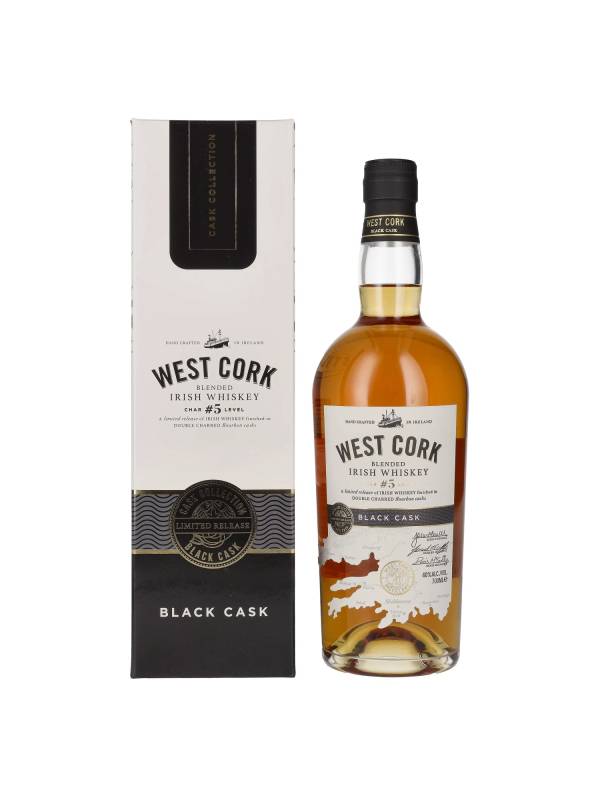 West Cork Char No. 5 Level BLACK CASK Finish Blended Irish Whiskey 40% Vol. 0,7l u poklon kutiji 2602