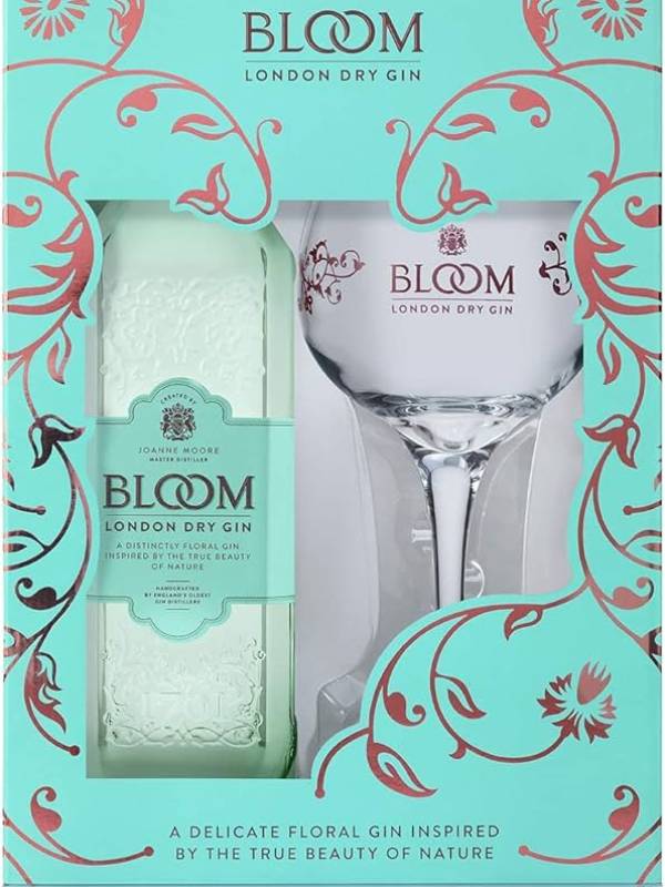 Bloom London Dry Gin 40% Vol. 0,7l u poklon kutiji s čašom 2041